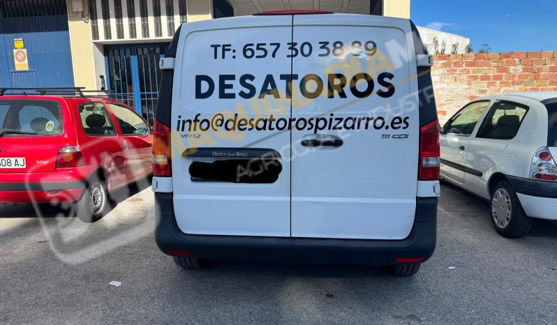 FURGÓN VITO CON EQUIPO DE DESATASCOS DE 35 CV lleno