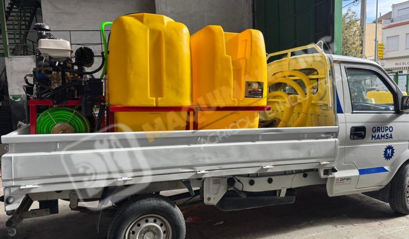 EQUIPO DE LIMPIEZA, SUCCIÓN Y DESATASCOS 800 + 800 LITROS 35 CV lleno