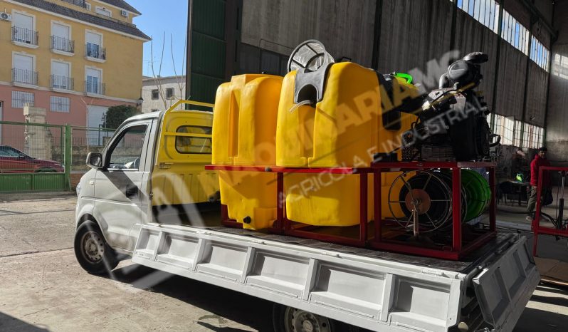 EQUIPO DE LIMPIEZA, SUCCIÓN Y DESATASCOS 800 + 800 LITROS 35 CV lleno