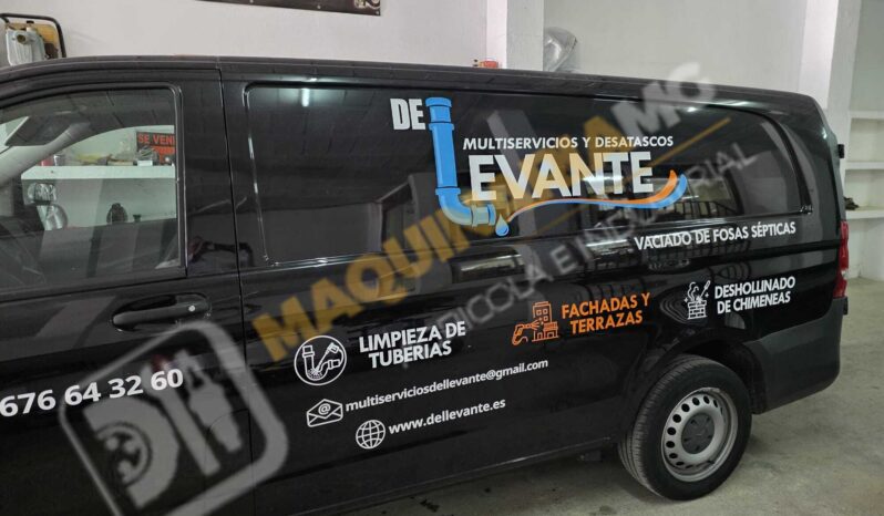 FURGONETA VITO CON EQUIPO DE DESATASCOS, LIMPIEZA Y SUCCIÓN lleno