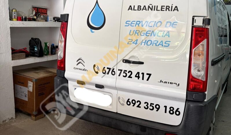 FURGÓN CITROEN JUMPY CON EQUIPO DE DESATASCOS lleno