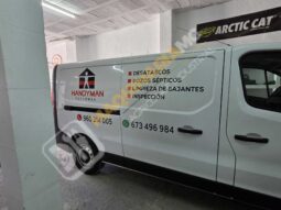 FURGÓN PARA DESATASCOS, LIMPIEZA Y DESINFECCIÓN lleno