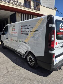 FURGÓN TRAFIC PARA DESATASCOS, LIMPIEZA Y DESINFECCIÓN