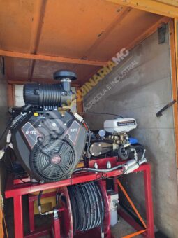 EQUIPO DESATASCOS 35 CV 250 BARES Y 80 LITROS DE 600 LITROS CON ENROLLADOR ELÉCTRICO lleno