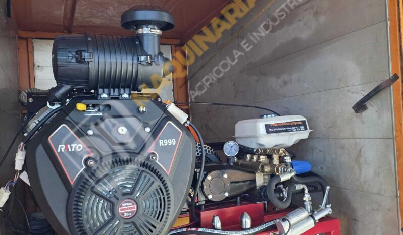EQUIPO DESATASCOS 35 CV 250 BARES Y 80 LITROS DE 600 LITROS CON ENROLLADOR ELÉCTRICO lleno