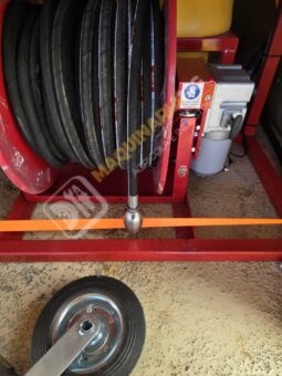 EQUIPO DESATASCOS 35 CV 250 BARES Y 80 LITROS DE 600 LITROS CON ENROLLADOR ELÉCTRICO lleno