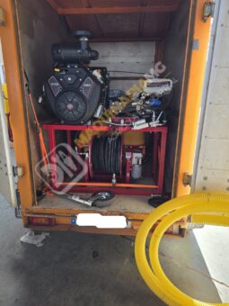 EQUIPO DESATASCOS 35 CV 250 BARES Y 80 LITROS DE 600 LITROS CON ENROLLADOR ELÉCTRICO lleno