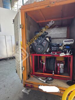 EQUIPO DESATASCOS 35 CV 250 BARES Y 80 LITROS DE 600 LITROS CON ENROLLADOR ELÉCTRICO lleno