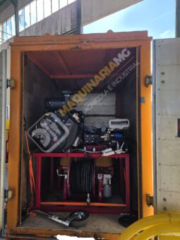 EQUIPO DESATASCOS 35 CV 250 BARES Y 80 LITROS DE 600 LITROS CON ENROLLADOR ELÉCTRICO lleno