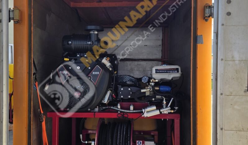EQUIPO DESATASCOS 35 CV 250 BARES Y 80 LITROS DE 600 LITROS CON ENROLLADOR ELÉCTRICO lleno