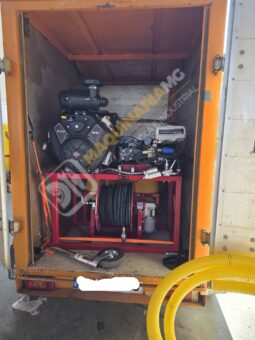 EQUIPO DESATASCOS 35 CV 250 BARES Y 80 LITROS DE 600 LITROS CON ENROLLADOR ELÉCTRICO