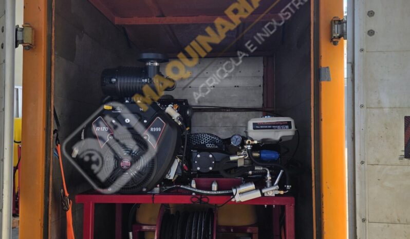 EQUIPO DESATASCOS 35 CV 250 BARES Y 80 LITROS DE 600 LITROS CON ENROLLADOR ELÉCTRICO lleno